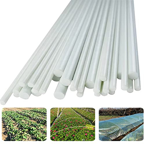 Aros para invernadero de jardín, 20 unidades, 4 mm x 1,5 m, red de túnel de pollo para cubierta de filas, suministros de jardín duraderos