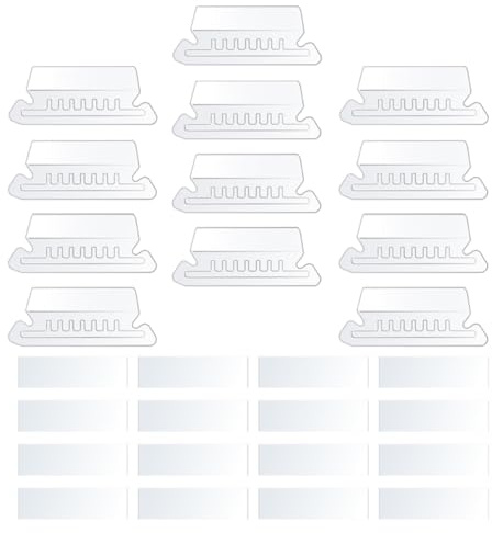 Holibanna Pestañas de Archivo Transparentes de Pvc para Carpetas Colgantes, 100 Piezas Insertos de Papel, Etiquetas para Carpetas Archivadoras Pequeñas, Organizador de Documentos