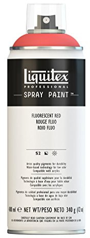 Liquitex Professional Spray Paint 400 ml, Fluorescent Red