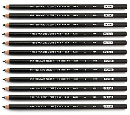 Prismacolor Colored Pencil PC935 Black - One Dozen Pencils