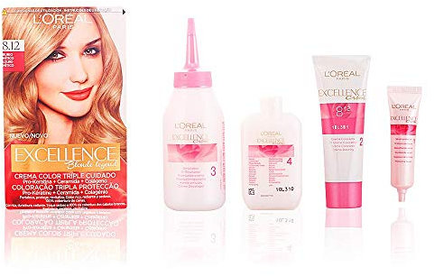 L'Óreal Paris Excellence Coloración Crème Triple Protección Rubios de Leyenda 8.12 Rubio Mítico