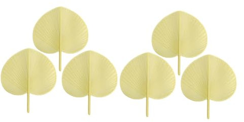 Mipcase 1 Jeu Éventail Banane Palmier Éventails Ventilateur Personnel Portable Ventilateur De Poche Portable Cool Ventilateur À Main Pliant Ventilateur Fait À La Main Plastique 6 Pièces