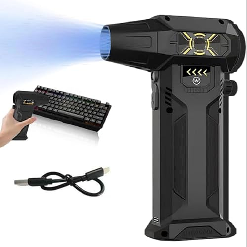 Ac-27 Air Duster,130000rpm Electric Air Duster,Ac-27 Turbo Fan,Ac-27 Blower,Car Dryer Air Blower,Rechargeable Cordless Air Cleaner for PC Laptop Keyboard Car Cleaning