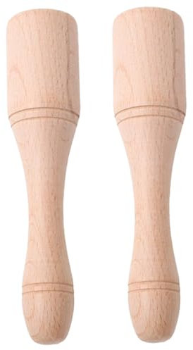 Mazo de madera, 2 martillos de madera, mazo para carpintería con mango cómodo, para tallar de 7.9 pulgadas para carpintería, martillo de para tallar, de para