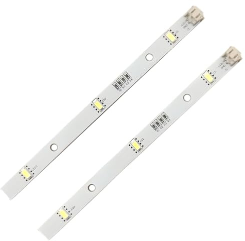 Tomedeks Tomedeks Juego de 2 Tiras LED para Nevera – Compatible RONGSHENG/HISENSE E349766, MDDZ‑162A, 1629348, 12 V DC 2 W – Repuesto para Kenwood KIFF5017/KIFF5020