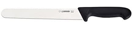 Giesser seit 1776 - Made in Germany - Schinkenmesser schwarz, Basic Black, Klinge 22 cm, rutschfest, Wurstmesser spülmaschinenfest, rostfrei