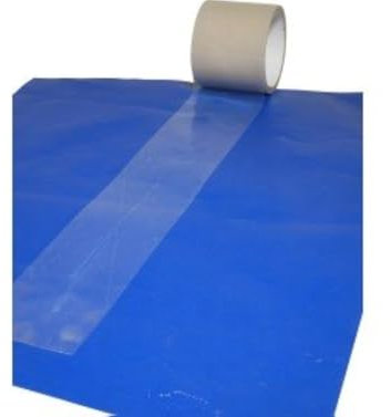 Bâches Direct Reparaturband Transparent für PVC-Planen und PE-Tarpauline, 50 mm x 20 m, Wasserfest, Profiqualität