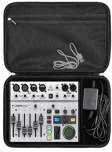 Aproca Hartschalen-Reisekoffer, passend für Behringer Flow 8 / Xenyx 802 Premium Digital-Mixer mit 8 Eingängen