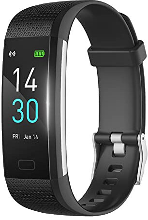 MicLee Damen Herren Smartwatch Fitness Armband Wasserdicht IP68 Farbbildschirm Fitness Uhr Fitness Tracker Aktivitätstracker Schrittzähler Sportuhr Anruf SMS Beachten für iOS Android Handy