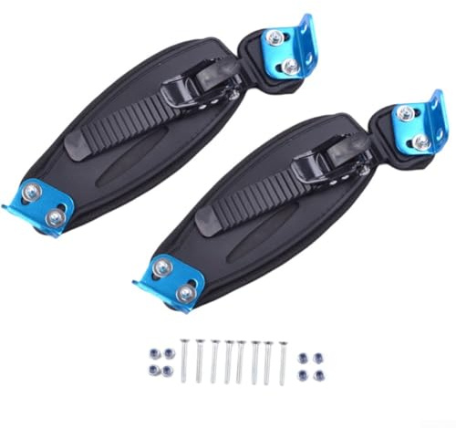 Spänne, elektriskt skateboard fixeringsband fotrem rostfritt spänne med justerbar fothållare som håller tillbehör för elektrisk skateboard (blå)