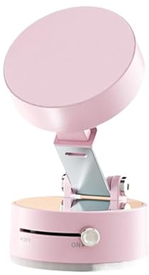 LCKKJHG Mobilhållare för bil vakuum magnetisk sugkopp, vikbar svängstativ, dubbelsidig sugkopp för universellt vakuum vridställ, mobiltelefonhållare (rosa)