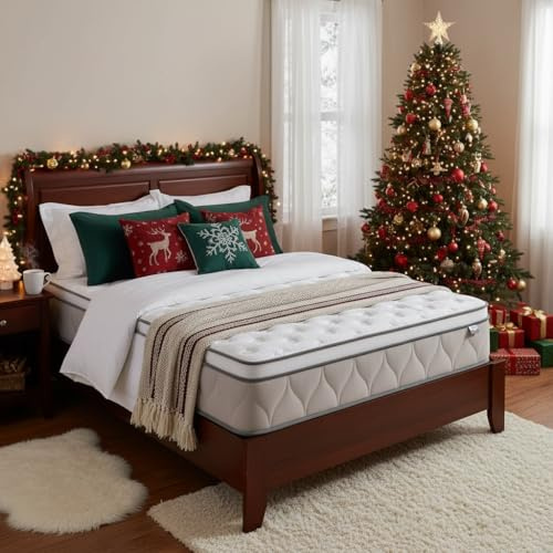 Taschenfederkern Matratze 160x200x26cm, Härtegrad H3, 7-Zonen Federkernmatratze mit Memory Foam, Atmungsaktiv, Druckentlastung, Rückenunterstützung,Für Seitenschläfer Geeignet,100 Nächte Probeschlafen