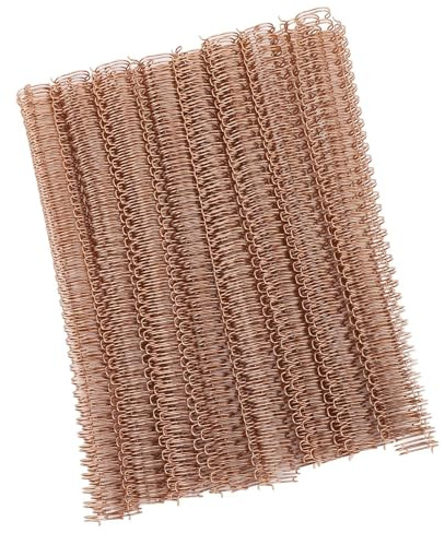 Generic 100 St Dubbelslinga Trådbindande Ryggar, 120 Arks Kapacitet, Slitstark Nylonbeläggning, Kambindningsryggar, Höghållfast 9/16 Tum för Filer (Rosa guld)