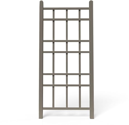 Dura-Trel Cottage 28 by 66 Inch Heavy Duty Weather Stabilized PVC Vinyl Outdoor Garden Patio Trellis with Ground Anchors, Mocha