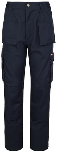 TuffStuff - Pro Work Trousers, 38 Waist, Long 32.5 Length - Heavy-Duty Tradesman Trousers with Knee Pad Pockets - Tuck-Away Holster Pockets with YKK Zip & Triple-Stitched Seams - Functional Design