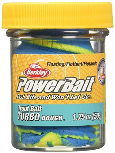 Berkley PowerBait Turbo Pâte Appât pour Truite Bleu Néon Appât de pêche Technologie de Dispersion de Parfum Parfum et saveur irrésistibles Moulable et Facile à Utiliser