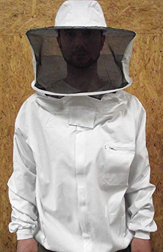 Förster-Fellnest Qualitäts Imkeranzug: Imkerjacke mit Abnehmbarer Haube und Reißverschluss von YKK in der Größe XXL (62/64)