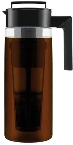 Takeya Patented Deluxe Cold Brew Coffee Maker, 2 qt, Black