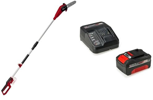 Einhell Akku-Hochentaster GC-LC 18/20 Li T Power X-Change (Lithium-Ionen, Motorkopf mit 30° Neigung, Verlängerungsstange, Metallgetriebe, inkl. 4,0 Ah Akku und Ladegerät)