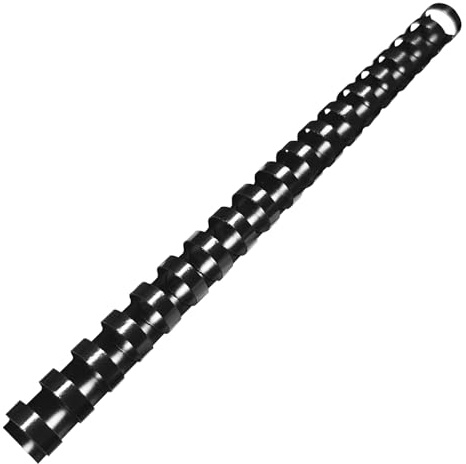 TOTiyea 100 Pack 19 Ring Plastic Binding Combs, 3/4 Inch Diameter, 185 Sheet Capacity, Letter Size, Black Comb Binding Spines