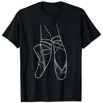 Toe Dancing - Female Ballet Dancer Ballerina Pointe Barre T-Shirt