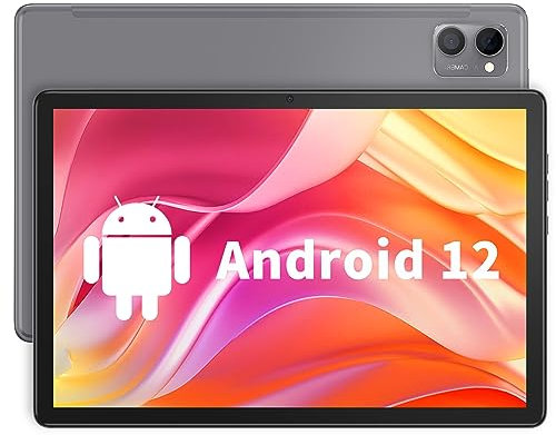 VASOUN Tablet 10 Zoll, Android Tablet mit 5G Wi-Fi & 4G LTE, 6GB+128GB Speicher, Octa-Core Prozessor, IPS 1920 x 1200 FHD Bildschirm, 5.0MP +13.0MP Kamera, Grau