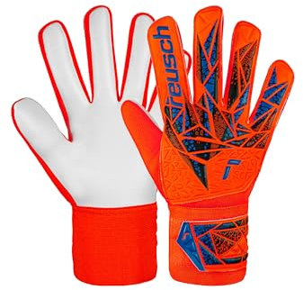 Reusch Attrakt Starter Solid Junior Torwarthandschuhe Kinder Jugendliche Fußballhandschuhe für Jungen und Mädchen geeignet für alle Wetterbedingungen und Spielfeldoberflächen