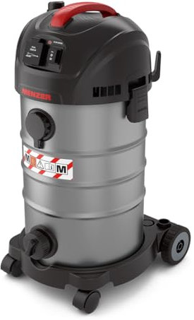 MENZER Aspirateur de Sécurité (Aspirateur Eau et Poussière) VCM 330, Classe de Poussière M, 30 litres, Équipement Antistatique Complet