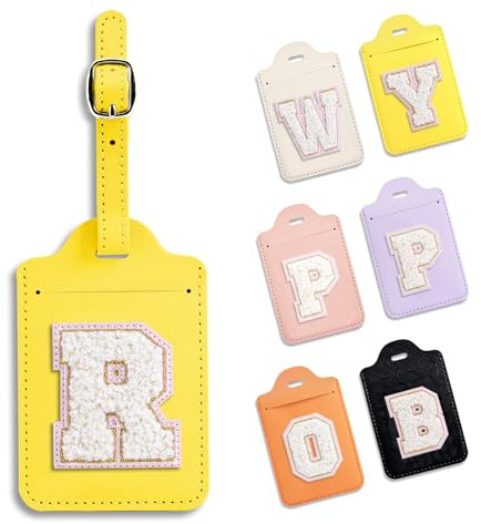 Anntry Etichetta Valigia, Etichette per Valigie Aereo,Etichetta per bagaglio in pelle PU con etichetta identificativa e accessori per set da viaggio con protezione completa della privacy