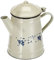 IBILI 918710 Sena konisch emaillierter Stahl Kaffee Topf, weiß / blau, 1 Liter