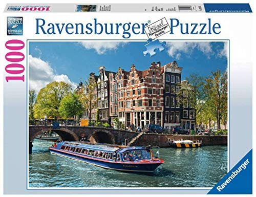 Ravensburger 191383 Puzzle 19138 - Grachtenfahrt in Amsterdam - 1000 Teile