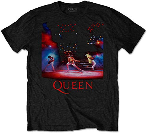 Queen Men's Live Shot Spotlight T-Shirt Black