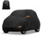 X AUTOHAUX Funda de coche para Smart Fortwo 2007-2019 210D-PU para exteriores, para todo tipo de clima, con cremallera de puerta, impermeable, resistente al viento, protección contra el sol, la lluvia