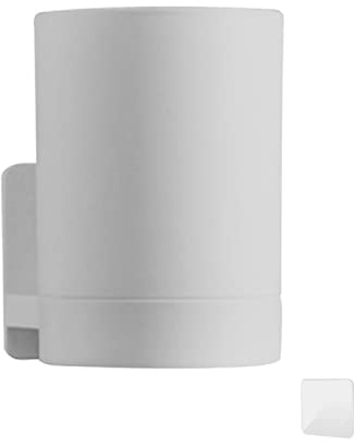 Toothbrush Holder, Self Adhesive Tooth Brushing Holder Toothbrush Holder Cup Wall Mounted Bathroom Accessories(Grey)