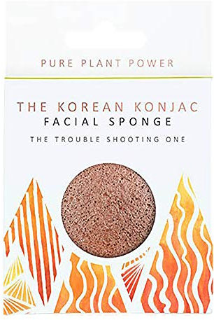 The Konjac Sponge Co The Elements Fire Scoria Éponge purifiante pour le visage