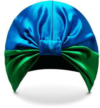 SILKE Hair Wrap - The Isla | 100% Luxurious Silk Hair Wrap | The Silk Bonnet Hair Turban that Protects & Repairs Damaged Hair | Sleep Cap Suitable for Frizzy, Curly, & Straight Hair Types