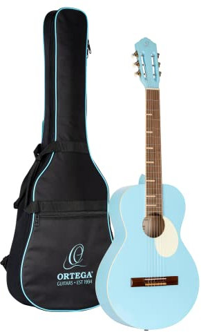Ortega Guitars Konzertgitarre Full Size - Gaucho Series - Parlor Body - inklusive Gigbag - Kaurifichte (RGA-SKY)