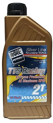 1 Litro di Roil TTS Racing Blu 2 Tempi - Nuova Formula - Olio per Miscela con Tecnologia Sintetica per Motori di Scooter, APECAR, Vespa