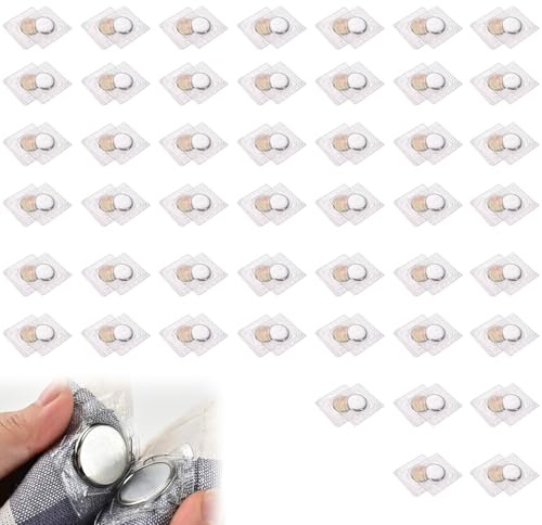 Cierre de Botón Magnético,Botones a Presión Magnéticos,Botones de Costura,Broches Magnéticos Para Coser Ocultos,Cierre magnético Invisible para coser en PVC,Cierre Magnético Redondo,40 pares