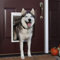 SAYEYBU Hundeklappe, Extra Großes Loch Für Haustiertür, Großer Hund Kann Durch Das Türloch Rein Und Raus, Bequemer Zugang, Langlebig, Weiß,S