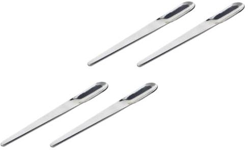 SHOWERORO 4 Cucharas para Café de Acero Inoxidable Mini Cucharas Espresso Pequeñas para Postre Plana Ligera para Bebidas y Helados Uso Doméstico y Cocina