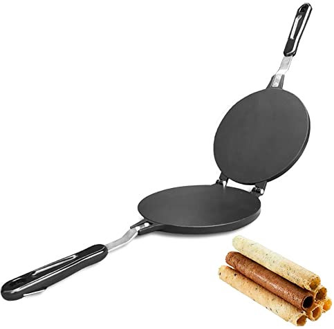 TAMUME Máquina de Crêpes Sartén Crepes Helado Omelette Pan Crêpera Máquinas de Quesadillas y Tortillas Gofreras (Tortilla)