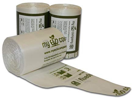 My Eco Company Sacs de déchets alimentaires compostables, 7 l/8 l, 150 sacs