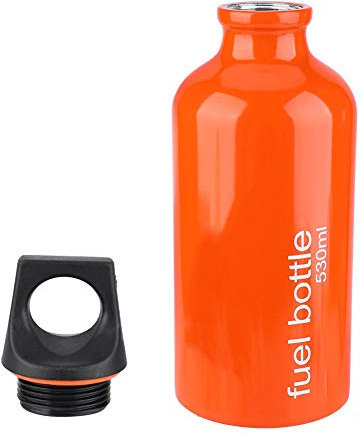 Kraftstoffflasche, 530 ML Aluminium Herd Gas Tank Benzin Flasche Öl Vorratsbehälter für Outdoor Camping Wandern