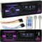 Retoo Autoradio Bluetooth vivavoce, 2DIN Autoradio con Vivavoce Telecomando Radio FM, MP3 Telecomando WMA FM, due porte USB, suono stereo FM, chiamate in vivavoce, telecomando, display LCD