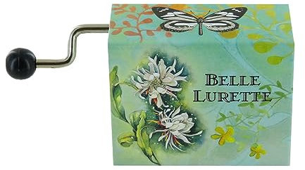 Lutèce Créations Carillon/Scatola Musicale a manovella di Cartone Illustrato e Traforato con meccanismo Musicale di 18 Note - Edelweiss - Tutti Insieme appassionatamente (Richard Rodgers).