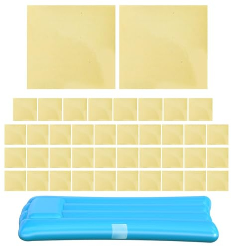 Flickenset für Luftmatratzen, Reparaturset für aufblasbare Patches, 40 Stück, wasserdichter Flicken für Luftbett mit TPU-Klebestreifen | Mehrzweck-Reparaturband für Pools