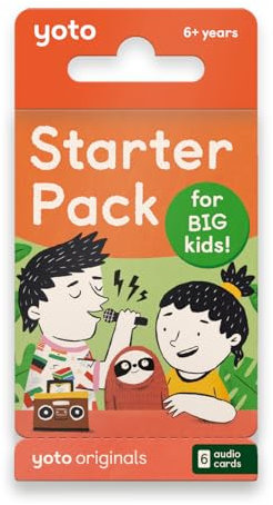 Yoto: Starter Pack for Big Kids English – 6 Tarjetas con Cuentos Infantiles Audio en inglés sin Pantallas. Historias para Aprender y cuestionarios interactivos. Compatible con Player y Mini. Edad 7+.
