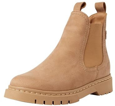 Tamaris Bottines Chelsea pour femme 1-25829-43, Beige nubuck, 39 EU
