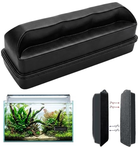 1pcs Fish Tank Magnetic Glass Cleaner,10mm Aquarium Magnetic Glass Cleaner, Magnetic Fish Tank Cleaner for Small to Medium Aquariums, Fish Tank Cleaner Magnet for Daily Glass Maintenance, Single Unit